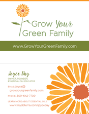 Grow Your Green Family business cards
