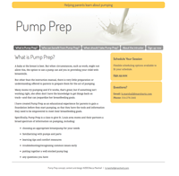 Pump Prep desktop site
